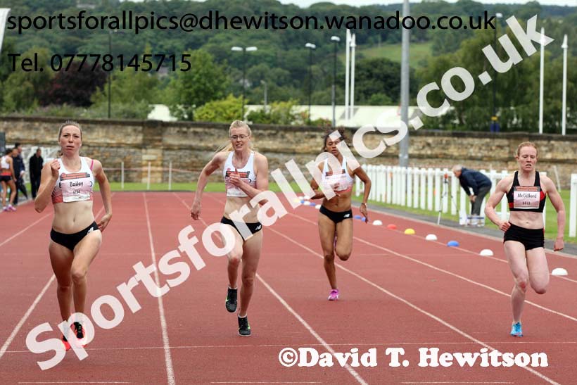 Senior womens 200 metres, EAP International Combined Events, Hexham Northumberland. Photo: David T. Hewitson/Sports for All Pics